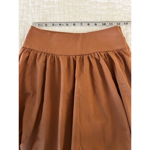 Altar d State Rust Orange Midi Skirt Small EUC - Picture 5 of 6